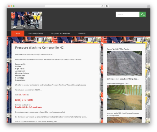 DK Responsive top WordPress theme - pressurewashingkernersvillenc.com