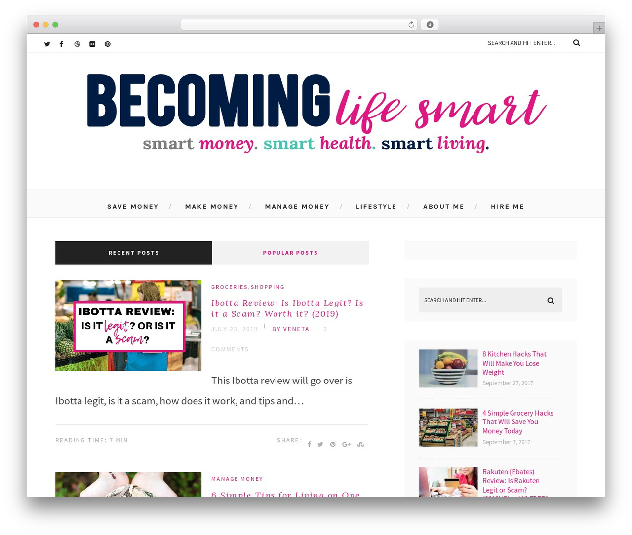 Everly WordPress theme - becominglifesmart.com