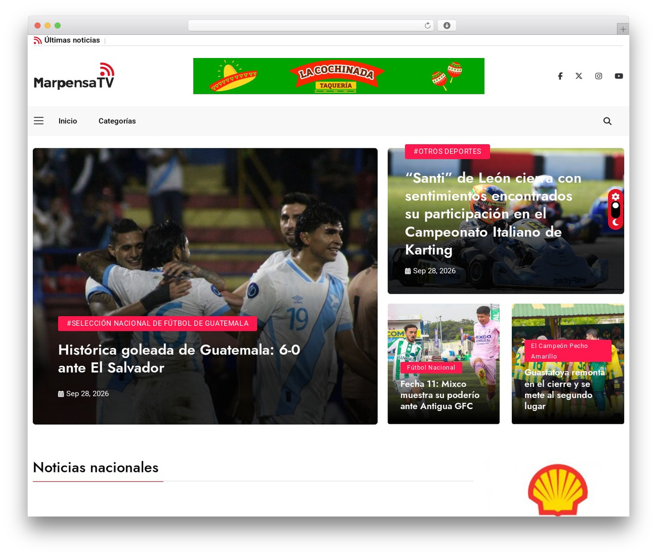 Magezix WordPress theme - marpensatv.com