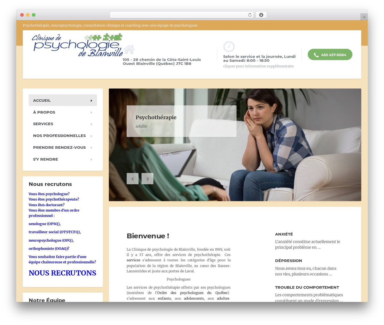 MentalPress WP Theme WordPress theme - psychologieblainville.com