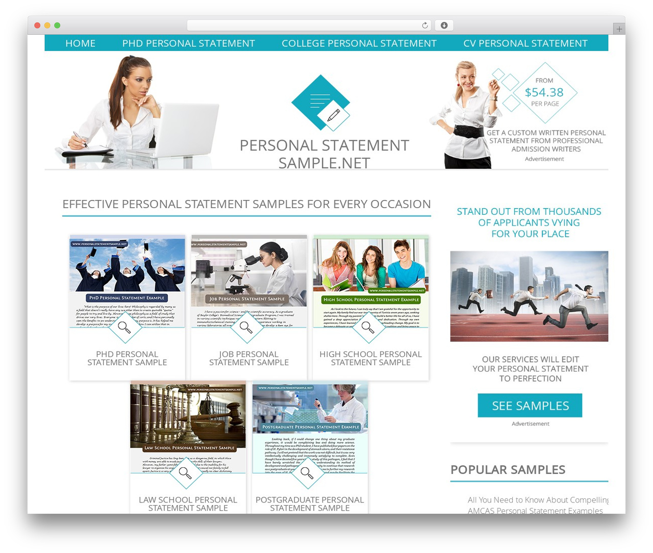 MesoColumn WP theme - personalstatementsample.net