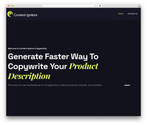 munai WordPress theme - contentignitors.com