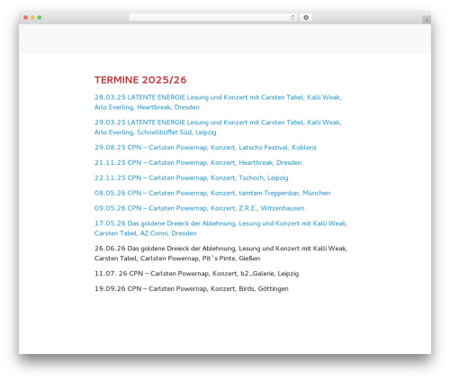 newcss WordPress theme - carstentabel.de