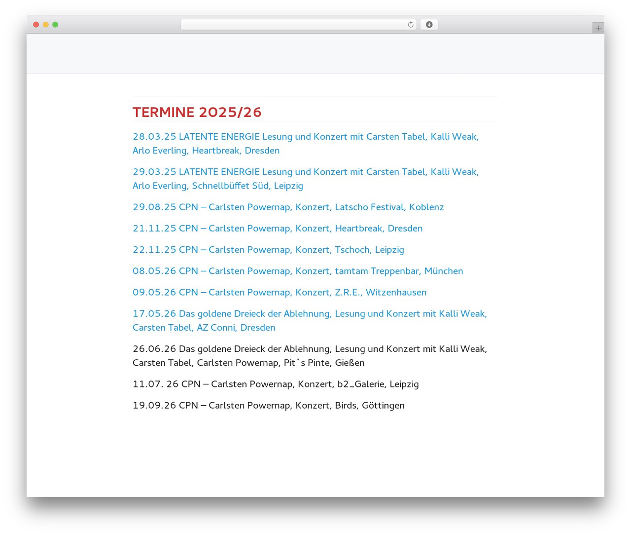newcss WordPress theme - carstentabel.de