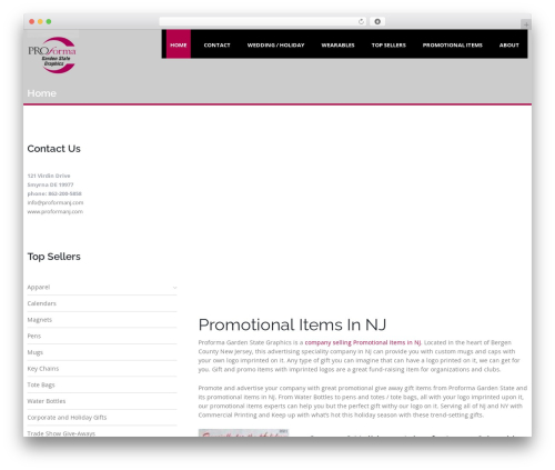 Proforma garden WordPress theme - proformanj.com