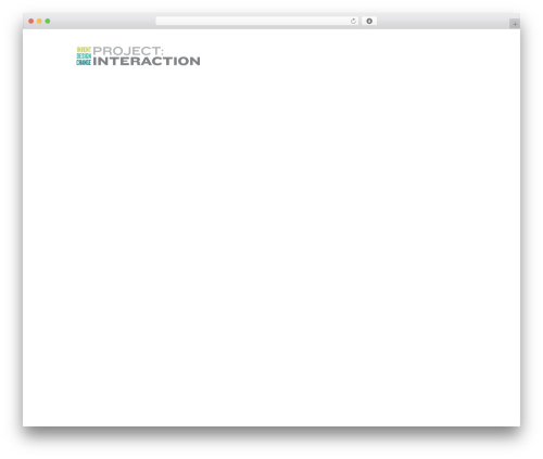 Project: Interaction WordPress theme design - projectinteraction.org