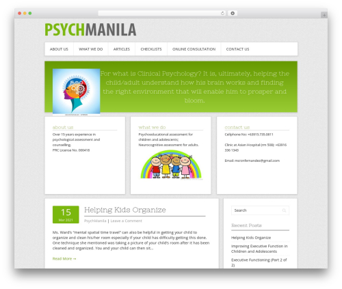 PsychManila WordPress theme - psychmanila.com