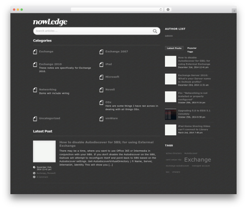 Theme WordPress nowLedge - ic-fl.net