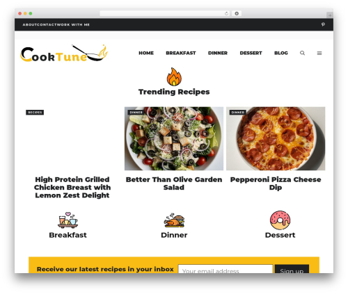 Tasty recipes WordPress plugin - cooktune.com