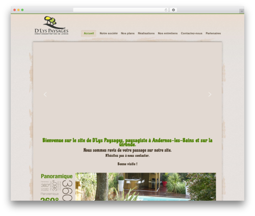 Theme WordPress OrganicWeb - paysagiste-andernos.com