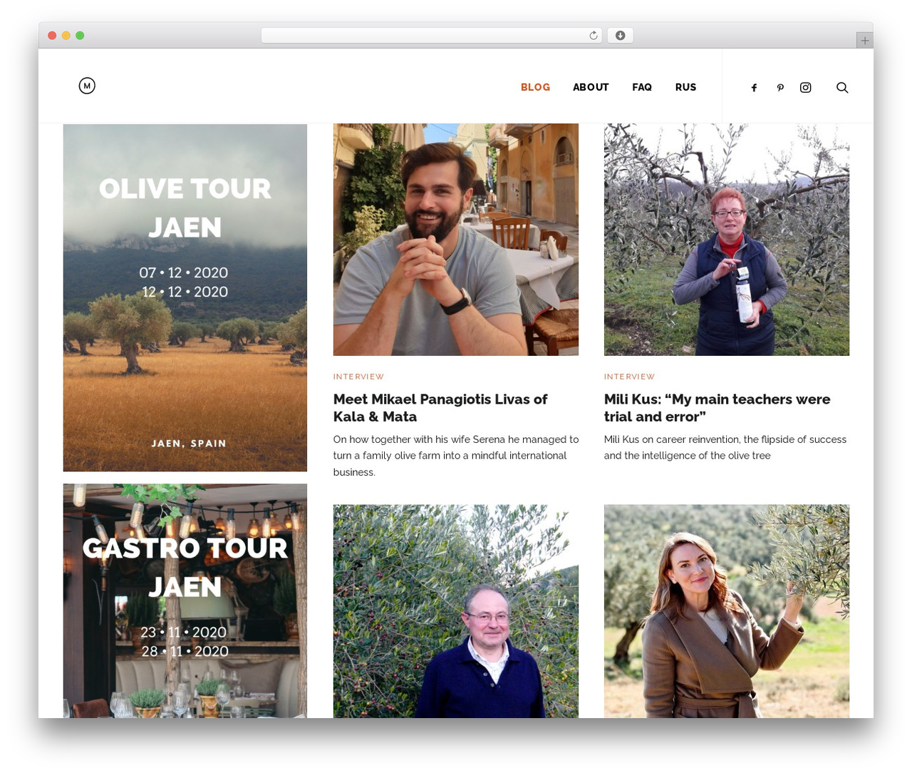 Uncode WordPress blog theme - olivemakers.com
