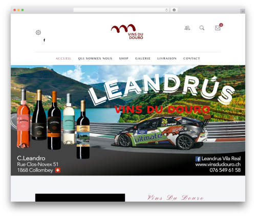 WordPress theme Vineyard - vinsdudouro.ch