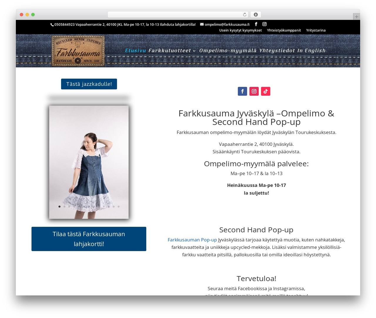 WordPress theme Divi - farkkusauma.fi