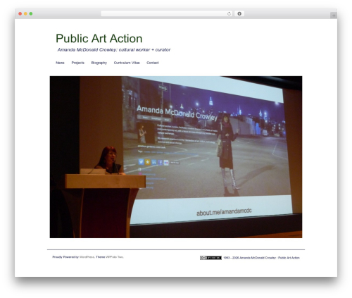 WordPress theme WPFolio Two - publicartaction.net