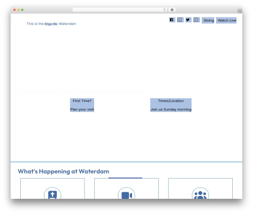 Advanced sermons pro WordPress plugin - waterdam.org