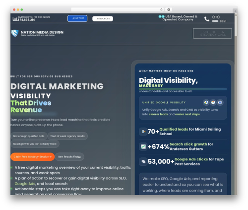 Stratum menu WordPress plugin - nationmediadesign.com