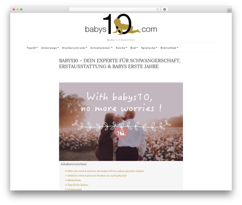 Daniela theme WordPress - babys10.com