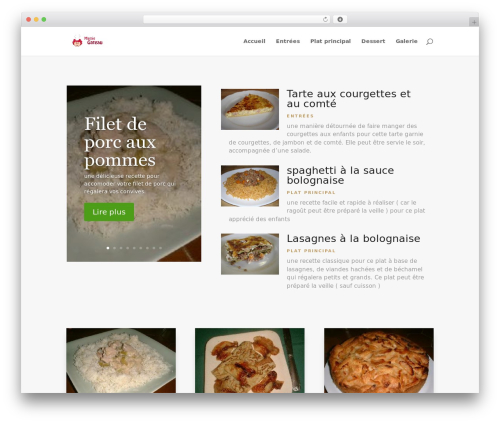 Divi WordPress theme - mamiegateau.com
