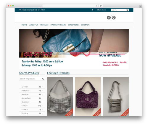 GoodStore WordPress ecommerce theme - purses2go.com