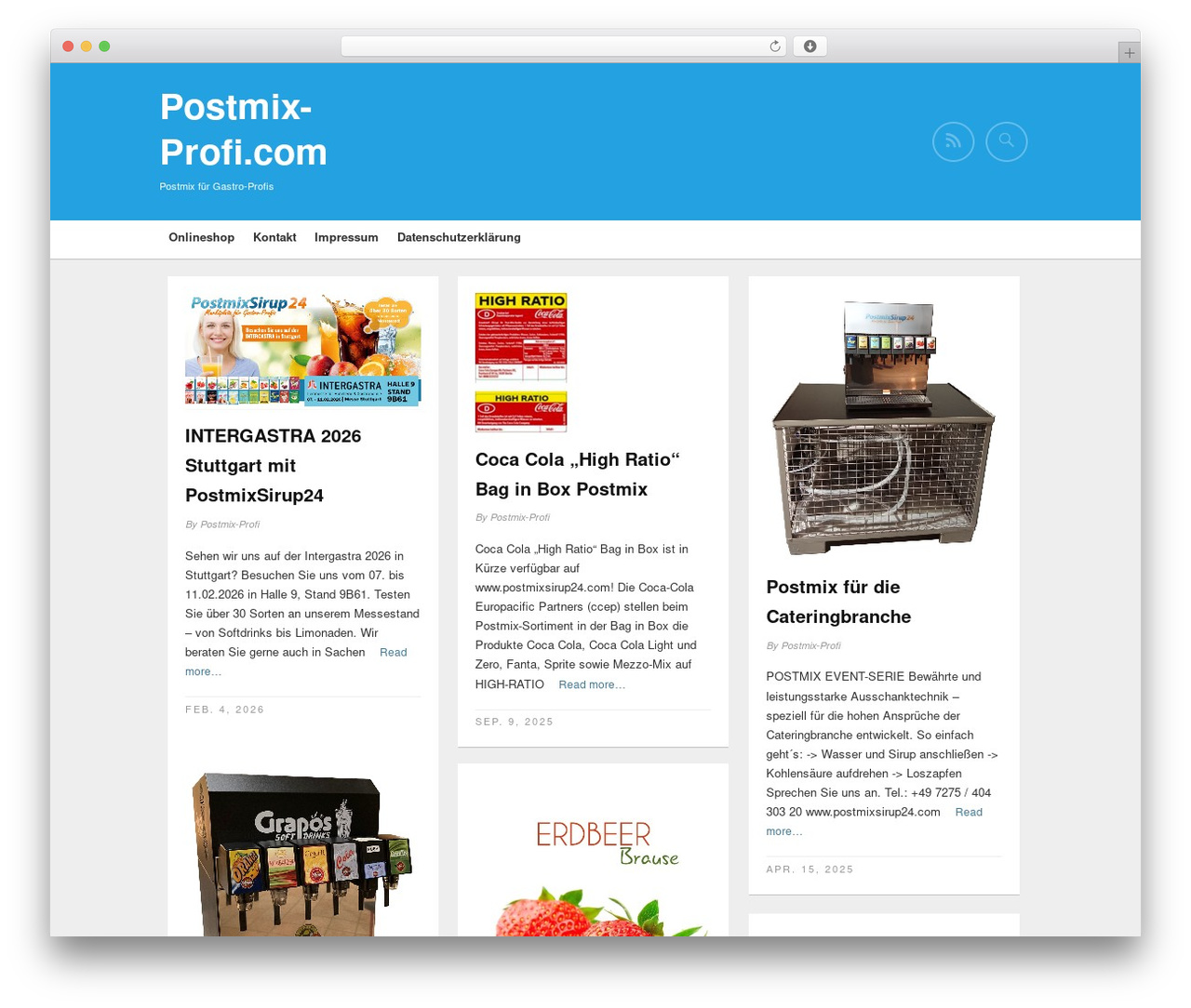 Gridz WordPress theme - postmix-profi.com