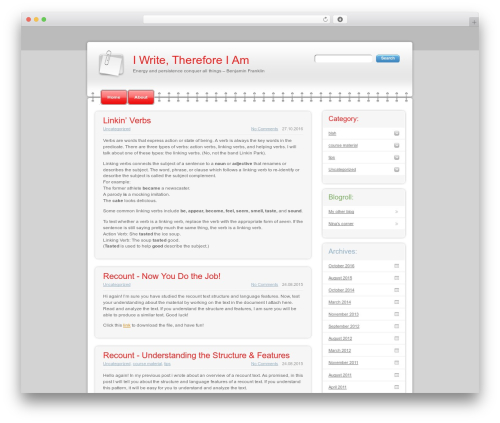 Modern Notepad WordPress theme - ninazskis.com
