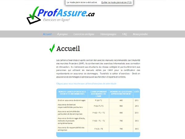 Profassure.ca theme WordPress Profassure.ca theme WordPress