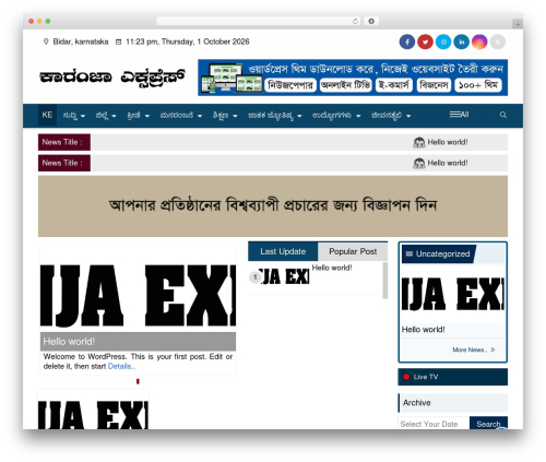 Theme WordPress Template Pro - karanjaexpress.in