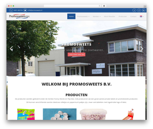 Wappmod WordPress theme - promosweets-bladel.nl