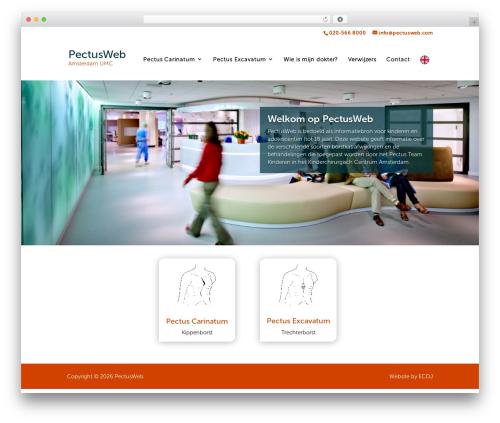WordPress theme Divi - pectusweb.com