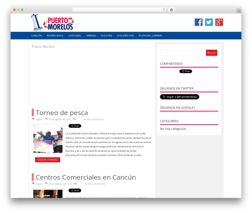 WordPress theme Westeros - puertomorelos.info