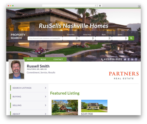 WordPress website theme IXACT Framework - russellsnashvillehomes.com