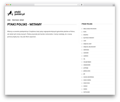 Barcelona. WordPress theme - ptakipolski.pl