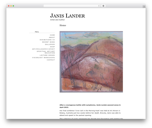 Best WordPress theme Apricot - janislander.com