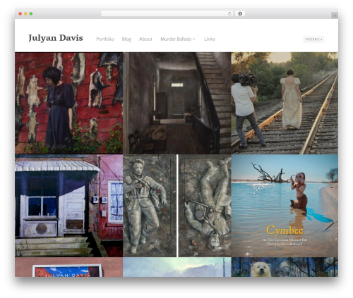 Bindery WordPress theme - julyandavis.com