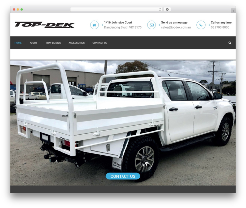 constructo WordPress theme design - topdek.com.au