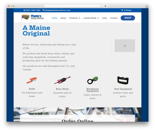 Divi WordPress theme - plantebuoysticks.com