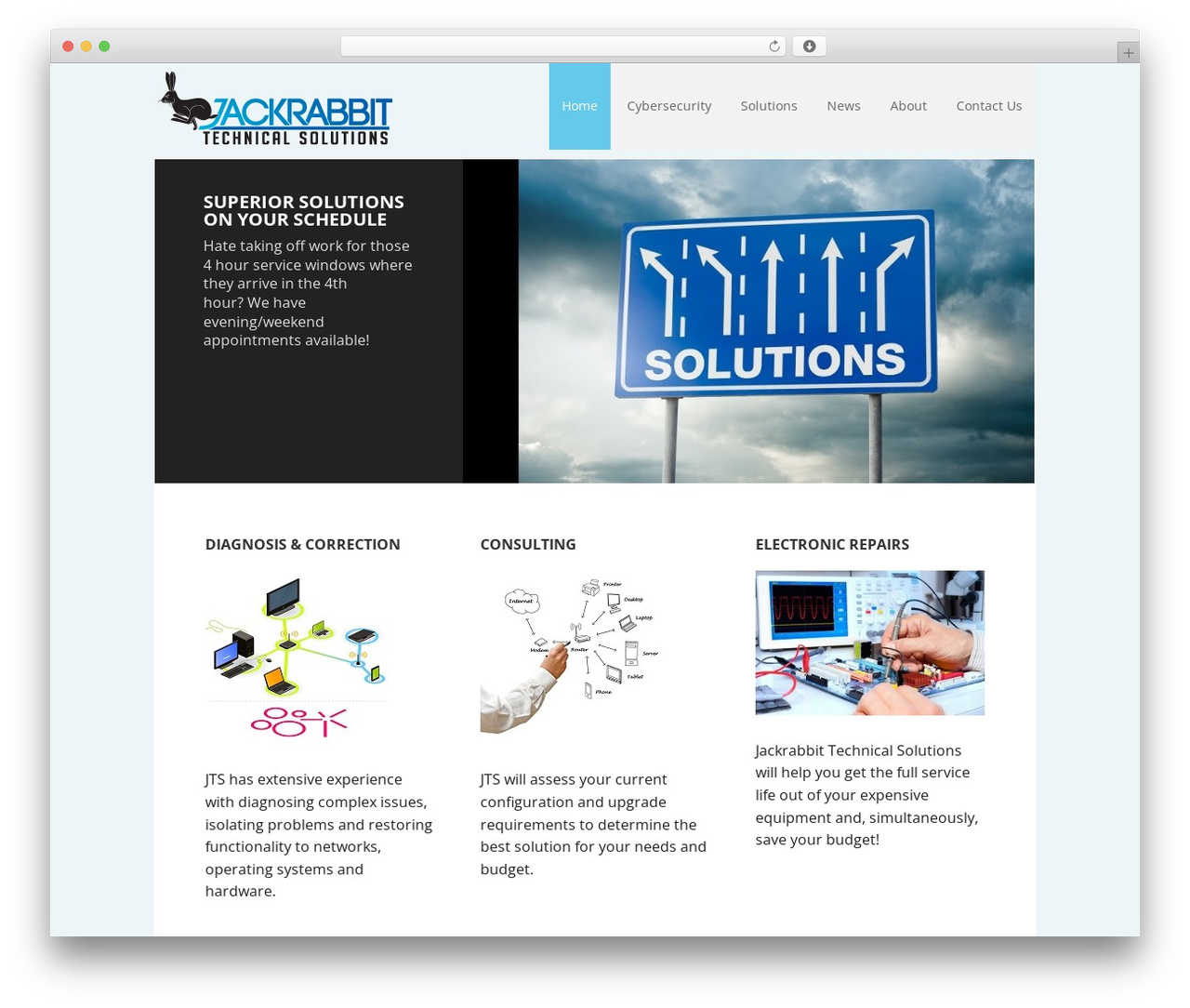 Executive Pro Theme WordPress theme - jackrabbittechnical.com