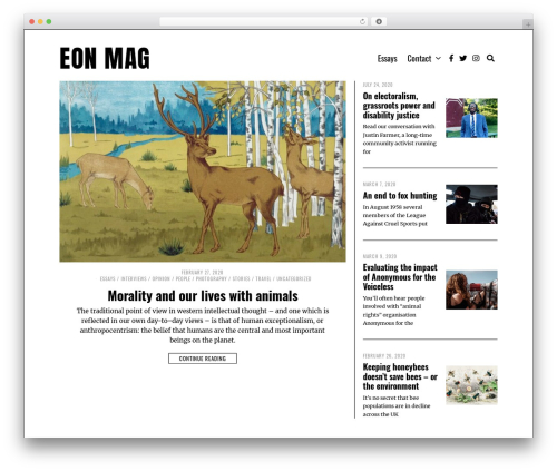 Fox framework WordPress plugin - eonmag.org