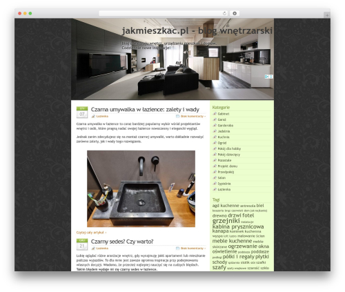 GlossyBlue WordPress theme design - jakmieszkac.pl