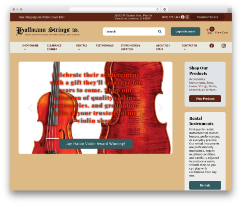 Hoffman Strings Ltd. - DEV WordPress theme - hoffmannstringsltd.com