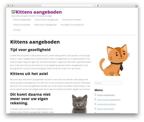 maplewp WordPress theme - kittensaangeboden.nl