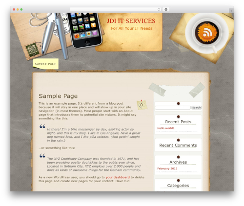 Multi WordPress theme design - jdi-it.com