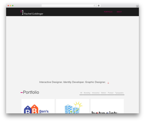 RED SKY WordPress theme - rachelgoldinger.com