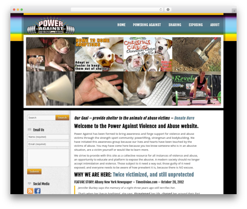 Riva theme WordPress - poweragainst.net