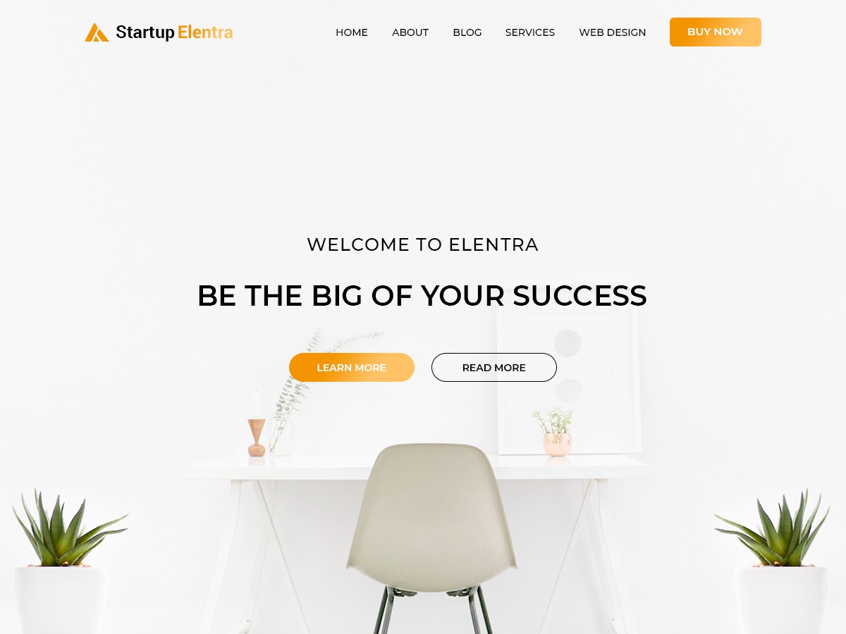 Startup Elentra WordPress template for business