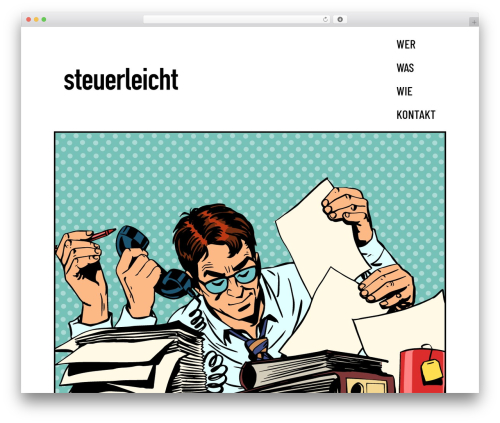 Theme WordPress incoding. Theme - steuer-leicht.ch