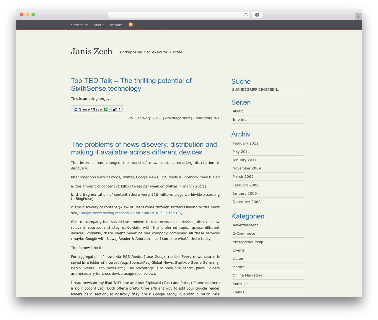 Theme WordPress SimplicityBright - janiszech.com