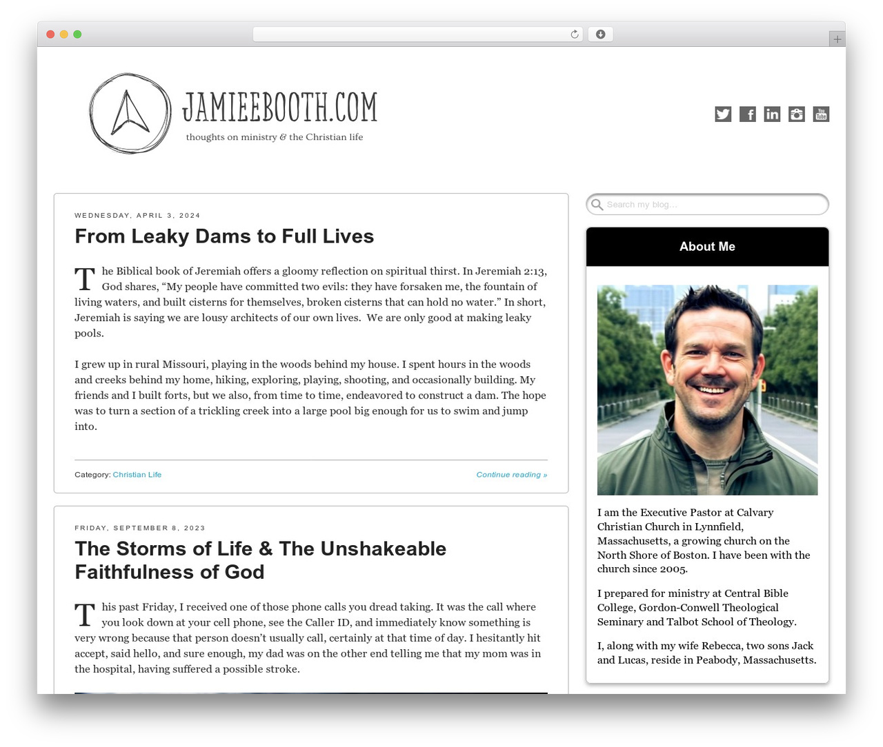 WordPress theme Get Noticed! - jamieebooth.com