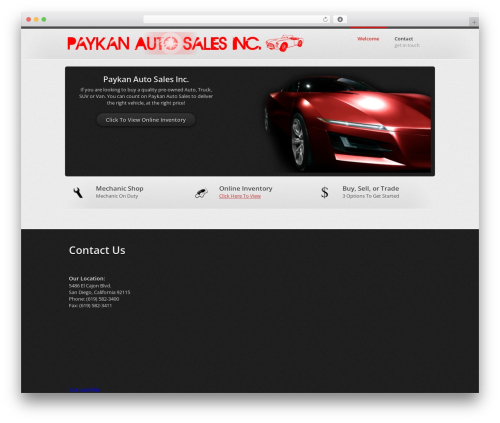 WordPress website theme (DEPRECATED) Spark - Responsive & Retina HTML5 One-Page WordPress Theme - paykanauto.com