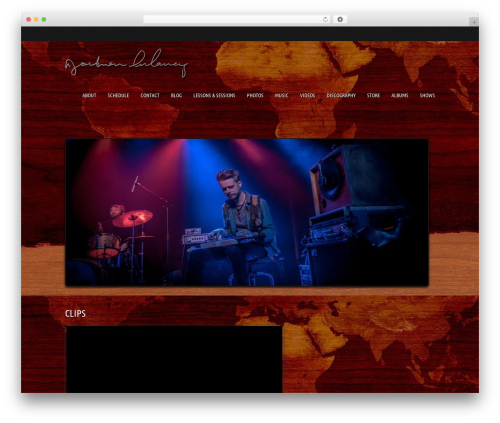 WP theme Musicpro - jacksondulaney.com